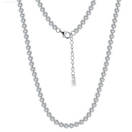 Rinnntin SC51-52 Sieraden vinden handgemaakte sieraden tennis ketting ketting 925 Sterling Silver Men Cadena Zircon Chain For Women