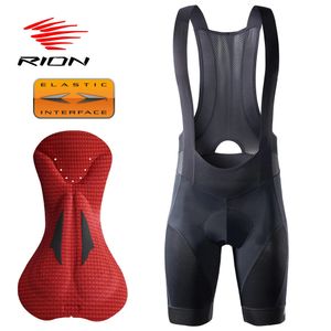 Rion Cycling Bib Shorts Men Summer Bike Underwear Elastic Interface Cushion Mtb Mountain Downhill 3D Gededekte panty's Bicycle 240408