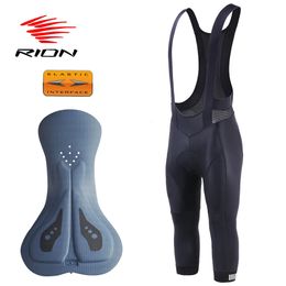 Shorts de cyclisme Rion Men 3/4 pantalons pro proquittés de vélos routiers shorts de vélo rembourrés