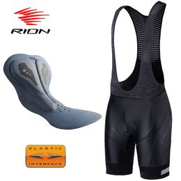 Rion Cycling Shorts mascules Collons VTT pour le vélo de montagne Vêtements de vélo de montagne Interface élastique Pro Road Bib Outdoor Sports Wear Pockets