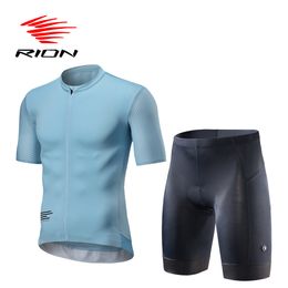 Rion Mens Cycling Cloths MTB Shorts Jersey Sets Ropa Ciclismo Hombre Bicycle Pants Summer Suits Road Bike Shirt Snel droog