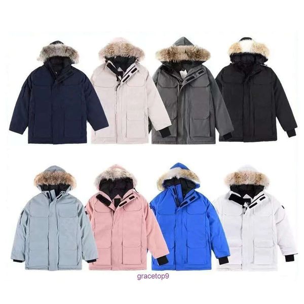 Ripd Down Parkas Chaquetas Invierno Algodón Mujer Puffy Cortavientos al aire libre Parejas Abrigos cálidos engrosados Diseñador Tamaño canadiense XS-XXL WD95