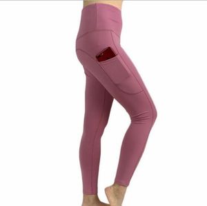 LU Fitness pantalons de Yoga athlétiques femmes filles taille haute course tenues de Yoga dames sport Leggings dames pantalons d'entraînement