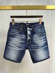 Jean skinny déchiré pour les hommes pantalon élégant en jean lavé avec des trous fraîches de créateur décontracté confort Fity28r