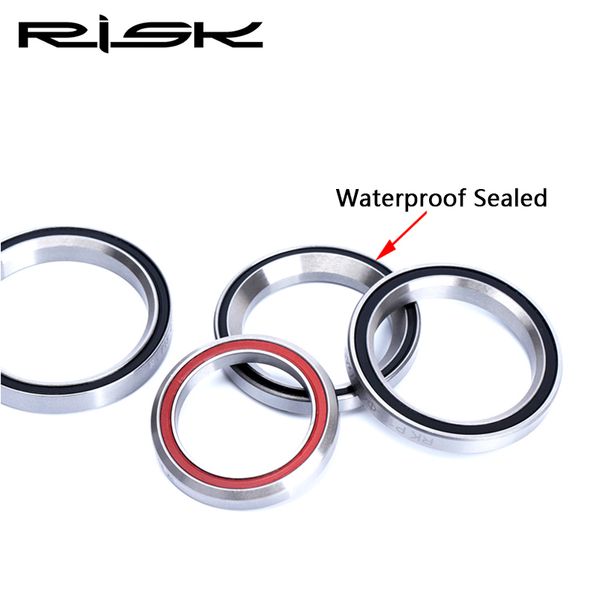 Rounds de los auriculares para bicicletas de riesgo 41/41.8/47/49/51/52 mm MTB Carretizos para bicicletas Raring Repair Partes de acero Accesorios para bicicletas de acero