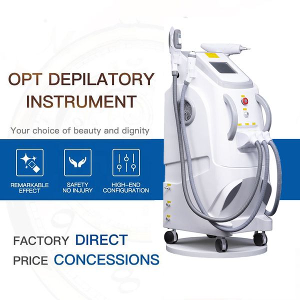 Instrument dépilatoire 3 en 1 Nd Yag Picosecond Tattoo Remove RF Wrinkle Reduction Machine sans risque E Light OPT Hair Remove Freezing Point