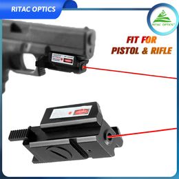 RITAC OPTICS RLS04 Pistolet compact de 20 mm, visée laser rouge à profil bas pour rail Weaver/Picatinny