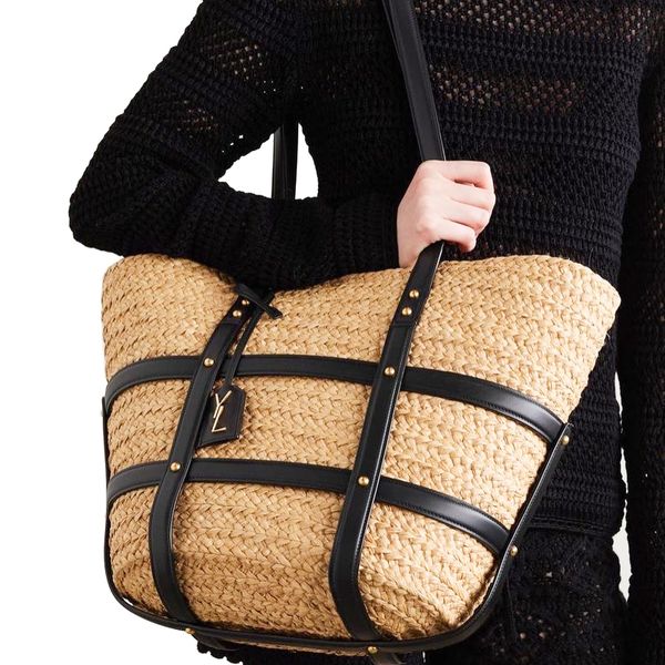 Rive Gauche Cross Body Shopper Sac de créateur Homme Week-end de luxe Totes Sacs de plage d'embrayage Grands sacs à main en raphia pour hommes de ville tissés sacs à bandoulière de grande capacité