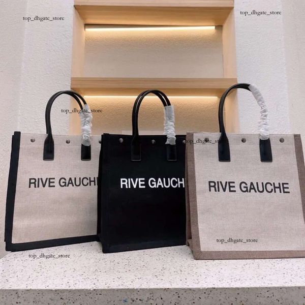 Rive Gauche Tote Bolso de diseñador Bolsos de moda Top Rive Gauche Tote Bolso de compras Lino Bolso de playa grande Diseñador Bolso bandolera de viaje Bolso de hombro Monedero al por mayor 387