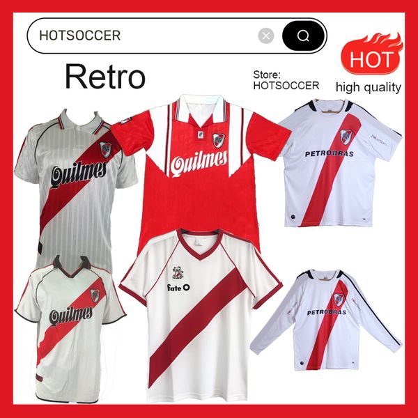 Camisetas de fútbol de River Plate 98 99 retro 09 101986 1995 1996 2009 2010 FALCAO TEO CAVENAGHI camisetas de fútbol vintage SALAS J.ALVAREZ PRATTO 86 95 96 00 01 09 10 Camiseta