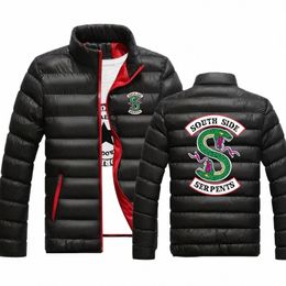 Riverdale South Side Serpents Nieuwe Mannen Casual Jas Wind Breaker Overjas Winter Kleding Winddichte Rits Jas Mannelijke Kleding x2Kr #