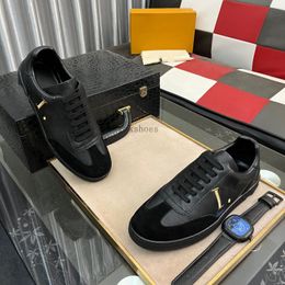 Rivoli Sapatilhas Low Top Sapatos Luxurys Mens Designer Moda Sneaker LUXEMBURGO Calfskin Lace Up Vintage Sapato Casual 1.23 04