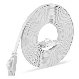 RJ45 Categorie 6 Flat Ethernet Patch Internet Cable Gigabit Cat6 Oxygenvrije koperen netwerksnoer Jumper 0,2/0,3/0,5/1/1,5 m