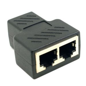 Tête droite réseau RJ45, tête à trois voies, séparateur RJ11/RJ45 8P8C, convertisseur un à deux voies