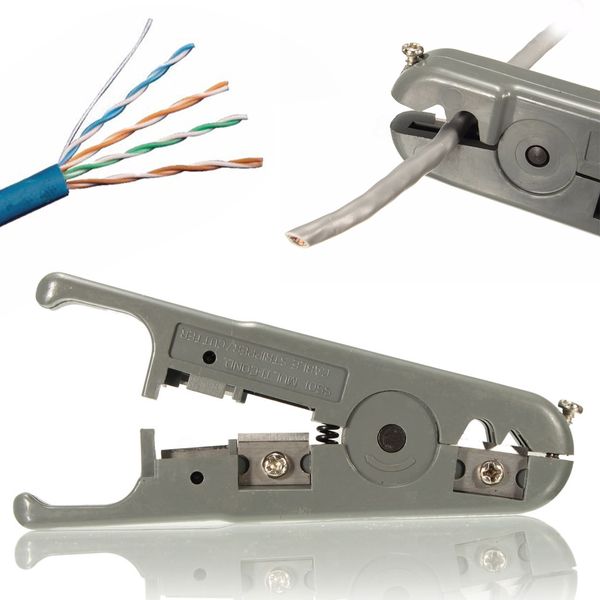 RJ45 RJ11 CAT6 CAT5 Punch Down Network LAN UTP Cable Stripper Cutter Cutter