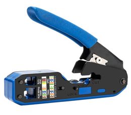 RJ45 Tool Network Crimper Cable Stripping Plier Stripper voor RJ45 Cat6 Cat5e Cat5 RJ11 RJ12 Connector2746478