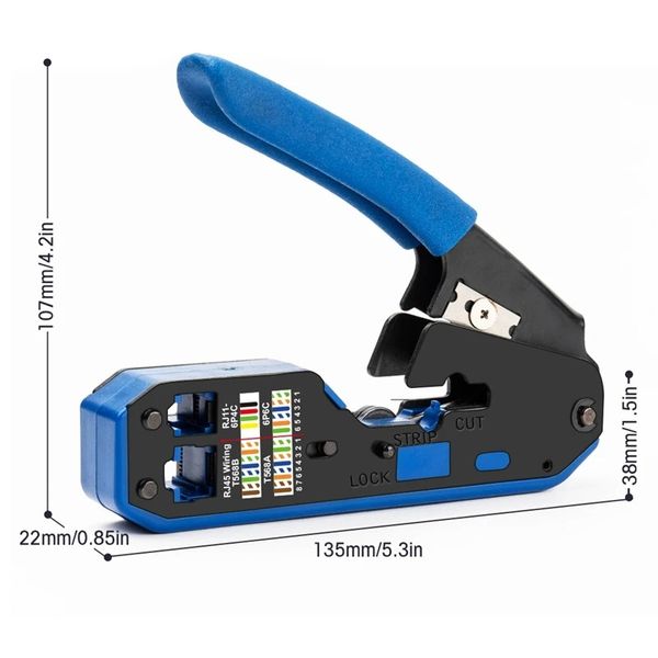 RJ45 Tool Network Câble Câble Câble Stripper Stripper pour RJ45 CAT6 CAT5E CAT5 RJ11 RJ12 Connector for Cable Stipping Plier