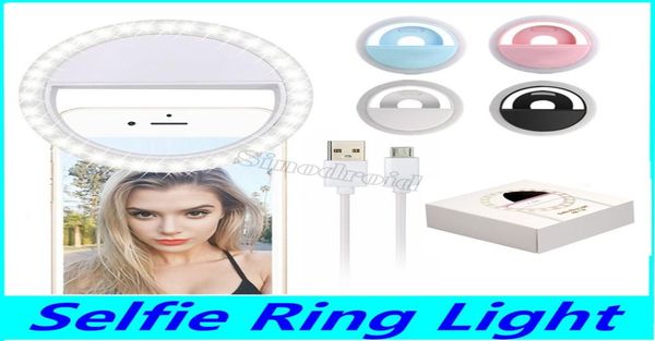 RK12 Rechargeable universel LED Selfie lumière anneau lumière Flash lampe Selfie anneau éclairage caméra photographie pour iPhone Samsung S10 9290536