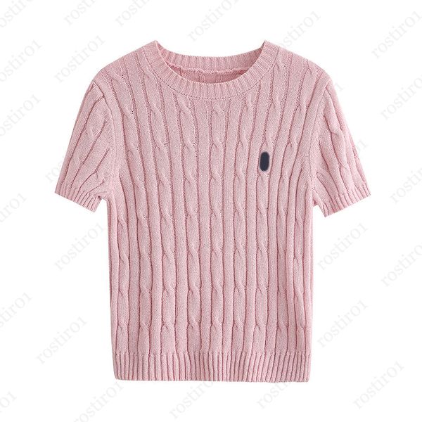 Rl Bear marca Suéteres de mujer Mujer Cuello redondo y suéter con cuello en V Abrigo clásico de lujo Moda ralphs laurens mujeres Bordado Prendas de punto Laurens Botón KCU8