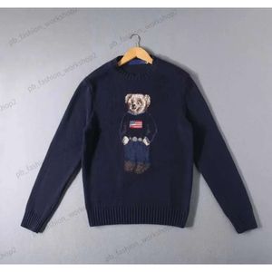 RL Designer Men Knits Sweater Ralphs Polos ours Broderie Laurens Pullover Crewneck Tricoted Long Sheve Casual Christmas Prillers imprimé 642