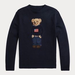 RL Designer Femmes Knits Bear Sweater Ralphs Laurene Polos Polos Pullover Ralphs Pull Broiderie Pulllaes tricotées