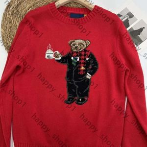 RL Designer Femmes Knits Bear Sweater S Polos Pullover broderie Pulllateurs en tricot à manches longues Coton de laine imprimée décontractée Coton Soft Unisexe Men Hoodie 122
