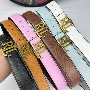 RL Letter Belt Mens Dames Simple Casual Fashionable High-End