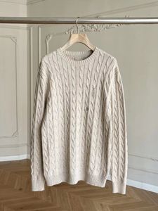 RL Men's Knitwear 23 Les derniers tricots vintage français en tricot torsadé pour le début de l'automne ~ pour hommes et femmes Taille : S-XXL
