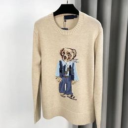 RL Polo Designer Sweater Men Knits Ralp Laurens Polos Polos ours Broidery Bear Pullover Crewneck à manches longues Ralphe Laurenxe Polo Pulls à capuche 345