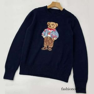 RL Sweaters Damestrui Polo Bear Sweater Winter Zacht Basic Dames Pullover Katoen Rl Bear Pulls Mode Gebreide trui Top Sueters De 815 917