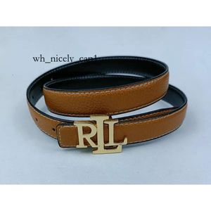 Ceinture RLL 2024 Nouvelles courroies de haute qualité pour hommes et femmes créateurs de mode de mode de luxe Men Largeur de ceinture en cuir 2,5 cm 2357