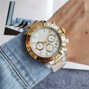 RLX hommes calendrier date multifonction chronographe six aiguilles pleine fonction vendre hommes calendrier femmes montres montres à quartz montre couple montre de luxe saphir