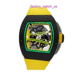 Reloj de pulsera funcional RM RM61-01 Yohan Blake Manuell Keramik Herren Armbanduhr CA-TZP