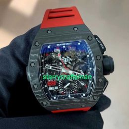 RM luxe horloges Mechanische horloge Mills Men's Automatisch mechanisch 50 x 42,7 mm Fashion Men's Watch RM11-02 Black NTPT Global Limited Edition 88 stuks StQD