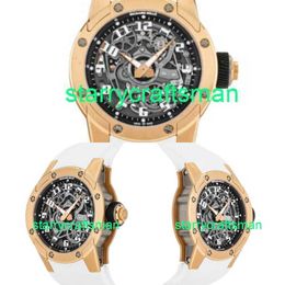 RM Relojes de lujo Mills RM63-01 Dizzy Hands Auto Rose Gold Men 42 mm Watch RM63-01 AO RG ST8C