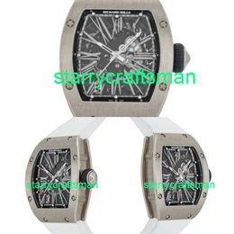 RM Luxe horloges Mechanische horloge -molens RM023 Autom A TICO 40mm Oro Blanco Hombre Reloj de Pulsera AJ WG STTQ