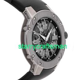 RM Luxury Montres mécaniques Watch Mills RM033 Ultra Flat Automatic Titanium Ally Men's Watch Band RM033 AL TI ST7I