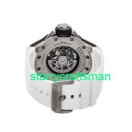 RM Luxury Montres mécanicales Watch Mills RM028 Automatico 47mm Titanio da Uomo Cinturino Orologio AJ Ti-Ti Stek