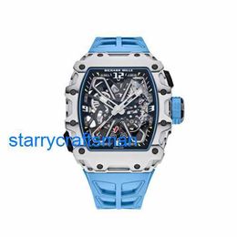 RM Luxury Montres mécanicales Watch Mills RM35-03 'Rafael Nadal' Blue Rubber Watch Strap 2024 STE0