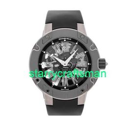 RM Luxury Montres mécaniques Watch Mills RM033 Extra Plat Automation Titanium Montre Homme RM033 AL TI STF1