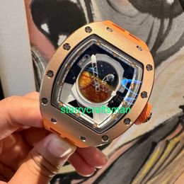 RM Luxury Watchs Mechanical Watch Mills Series de hombres RM52-05 Men's Watch Automatic Mechanical Watch Limited Edition Swiss World Famiad Watch Sttk