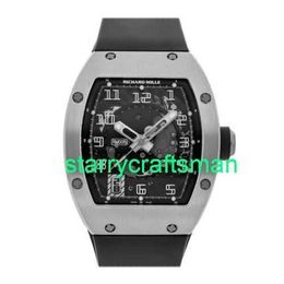 RM Luxe horloges Mechanische horloge -molens RM005 Handmatige wind Wit goud mannen Strap Watch RM005 AF WG Stuv
