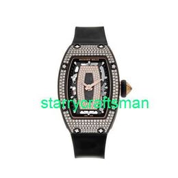 RM Luxe horloges Mechanische horloge-molens RM07-01 Rose Gold Carbon TPT Diamond Border STDV