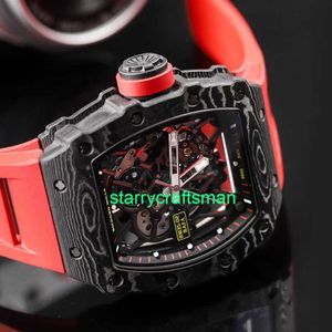 RM Luxury horloges Mechanical Watch Mills Men's Series RM35-02 Automatische mechanische heren Volledige holle wijzerplaat 49,94 * 44,50 mm ST7M