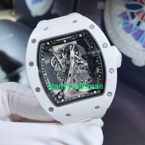 RM Luxe horloges Mechanische horloge -molens Automatische machines 49,9 x 42,7 mm Hollow Fashion Heren Pols Witing Ceramic RM055 STBQ