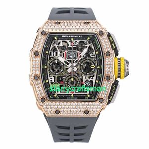 RM Luxury Watches mécanicales Watch Mills Men's Series RM11-03 18K Rose Gold Original Diamond Automatique mécanique MONTRE MENS STDJ