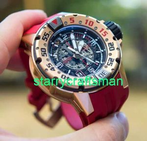 RM Luxe horloges Mechanische horloge -molens RM028 18 Carat Rose Gold Special Division Box met Ribbon St8d