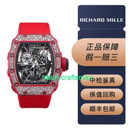 RM Luxe horloges Mechanisch horloge RM Mills herenreeks RM35-02 Snowflake Diamond Red Devil Ultimate Edition ST3D