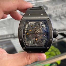 RM Wall Wallwatches Movimiento automático Relojes Swiss Made Series Automatic Machinery RM030 Edición limitada 42 50 mm Watch RM030 All Black SA O1V9