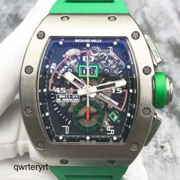 RM Mens Wrist Watch RM11-01 R.Mancini Date Flight Month Time Back Jump 50 * 42.7mm RM1101